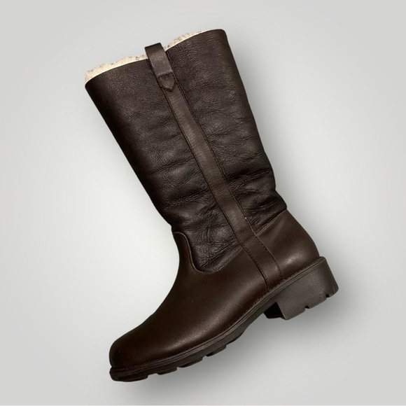 SANTANA Canada Shearling Boots Sz 8 Brown - Picture 4 of 13